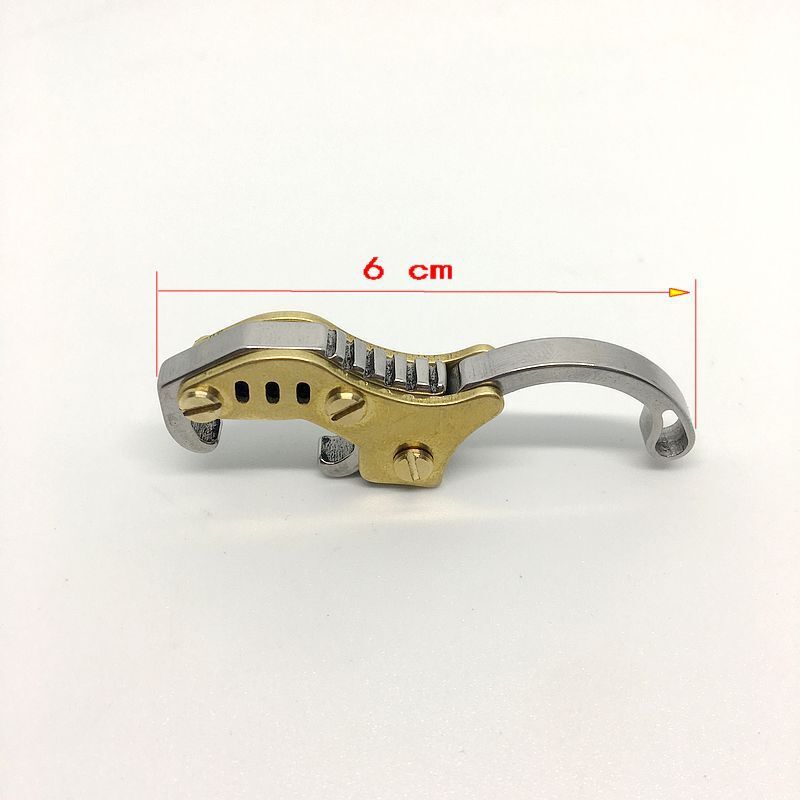 New EDC Brass+Stainless steel Bottle Opener Keychain Portable Folding Tool