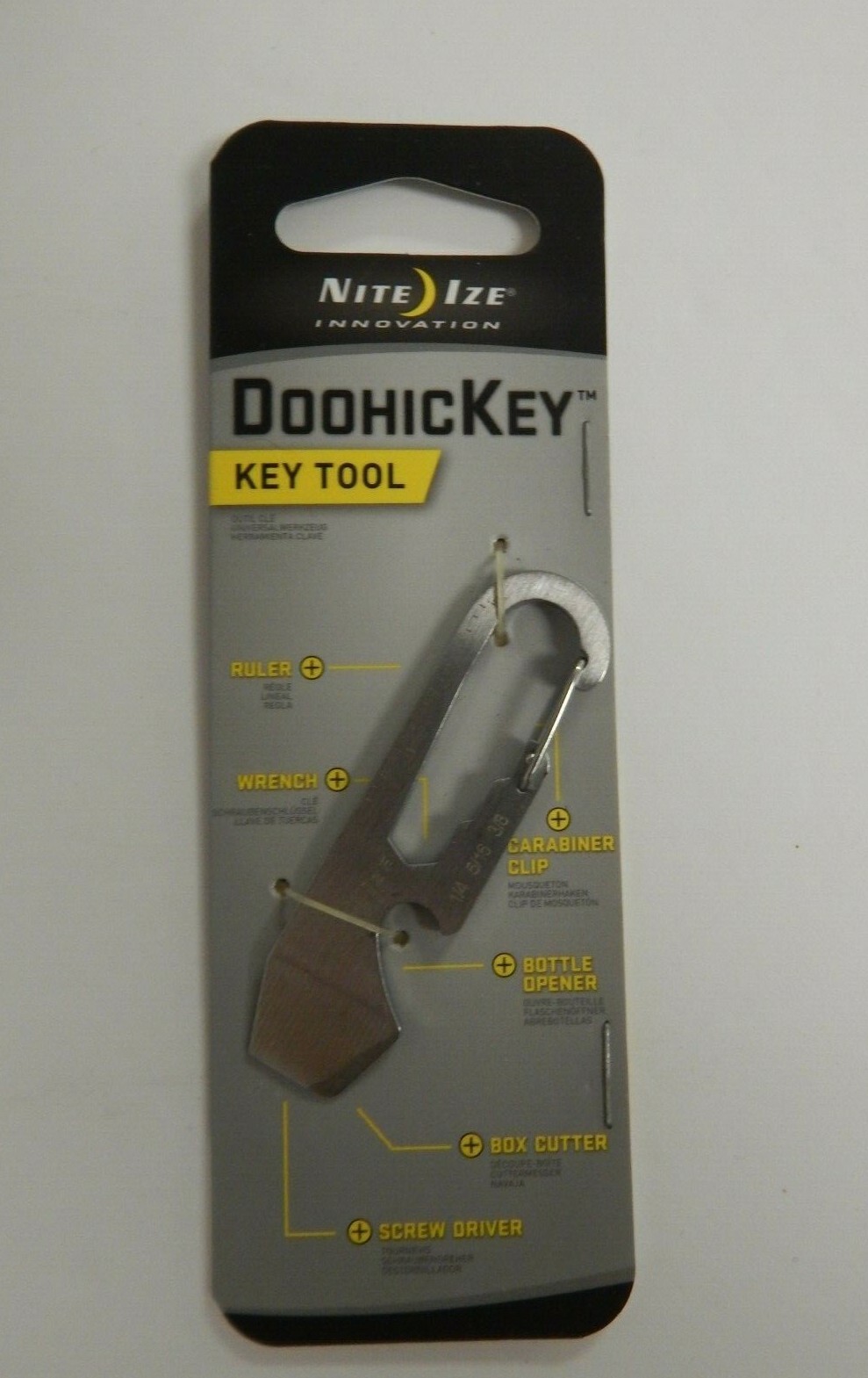 Niteize ~ DoohicKey * Key Tool # KMT-11-R3 * Bottle Opener*Box Cutter + More