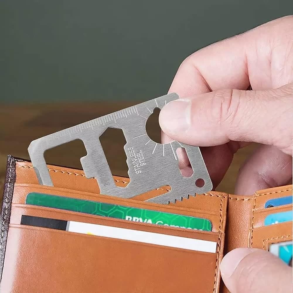 Ultimate 11-in-1 Survival Tool: Pocket-Sized Multi-Tool for Outdoor Adventures