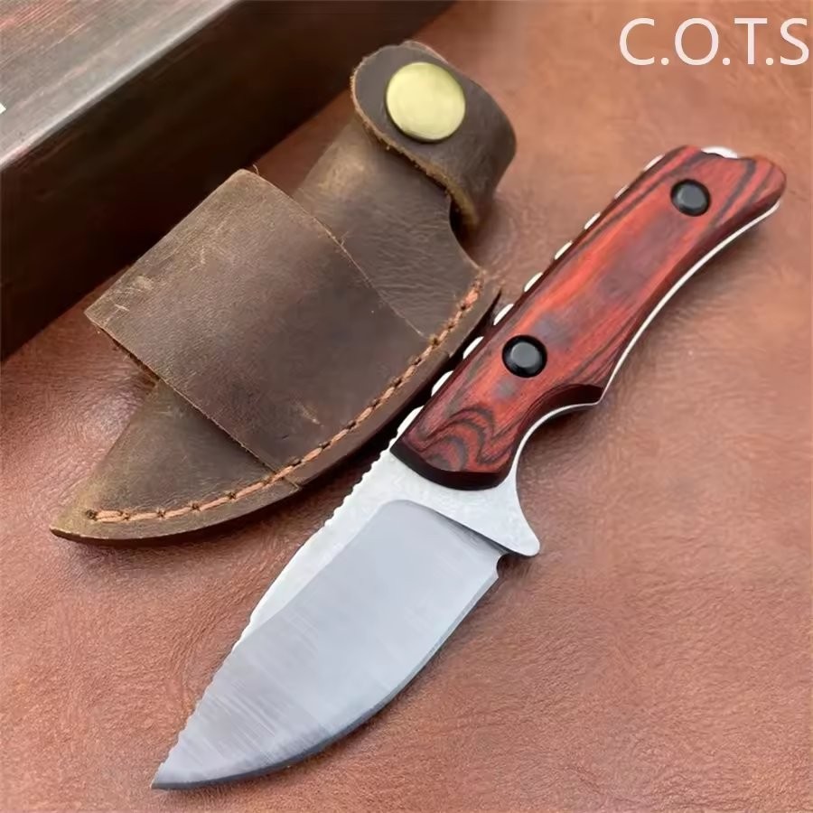 Wood Handle Hunting Camping Survival EDC Multi Tool Outdoor Equipment With Sheat