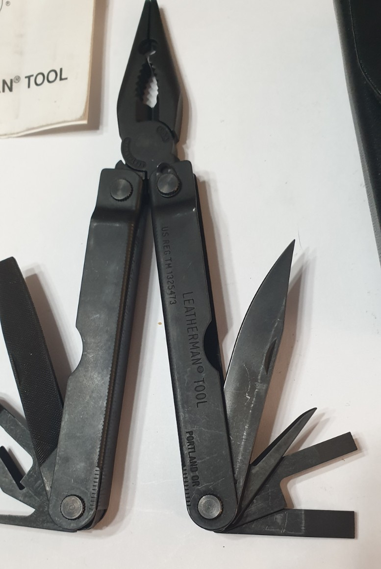 🔥🔥🔥 Leatherman Gen 1 PST BO Black Retired Very Rare Mint Not Used