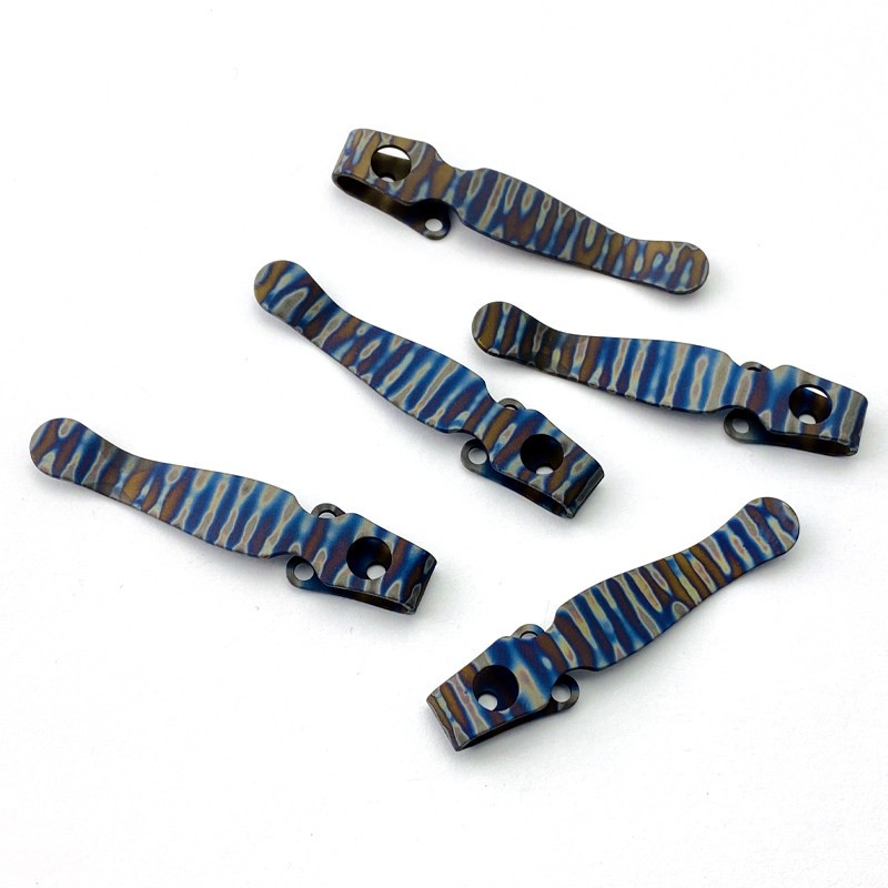 1PC. TC4 Deep Carry Pocket Clip for Spyderco C229 Shaman 7 Colors