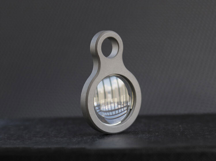 Outdoor Survival Portable Titanium Alloy Glass Magnifying Glass EDC Tools Gifts