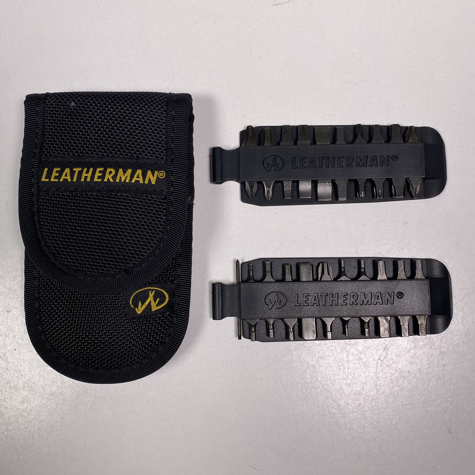 Leatherman Bit Kit For Charge Plus Wave Plus Skeletool Curl W/ Nylon Sheath EUC