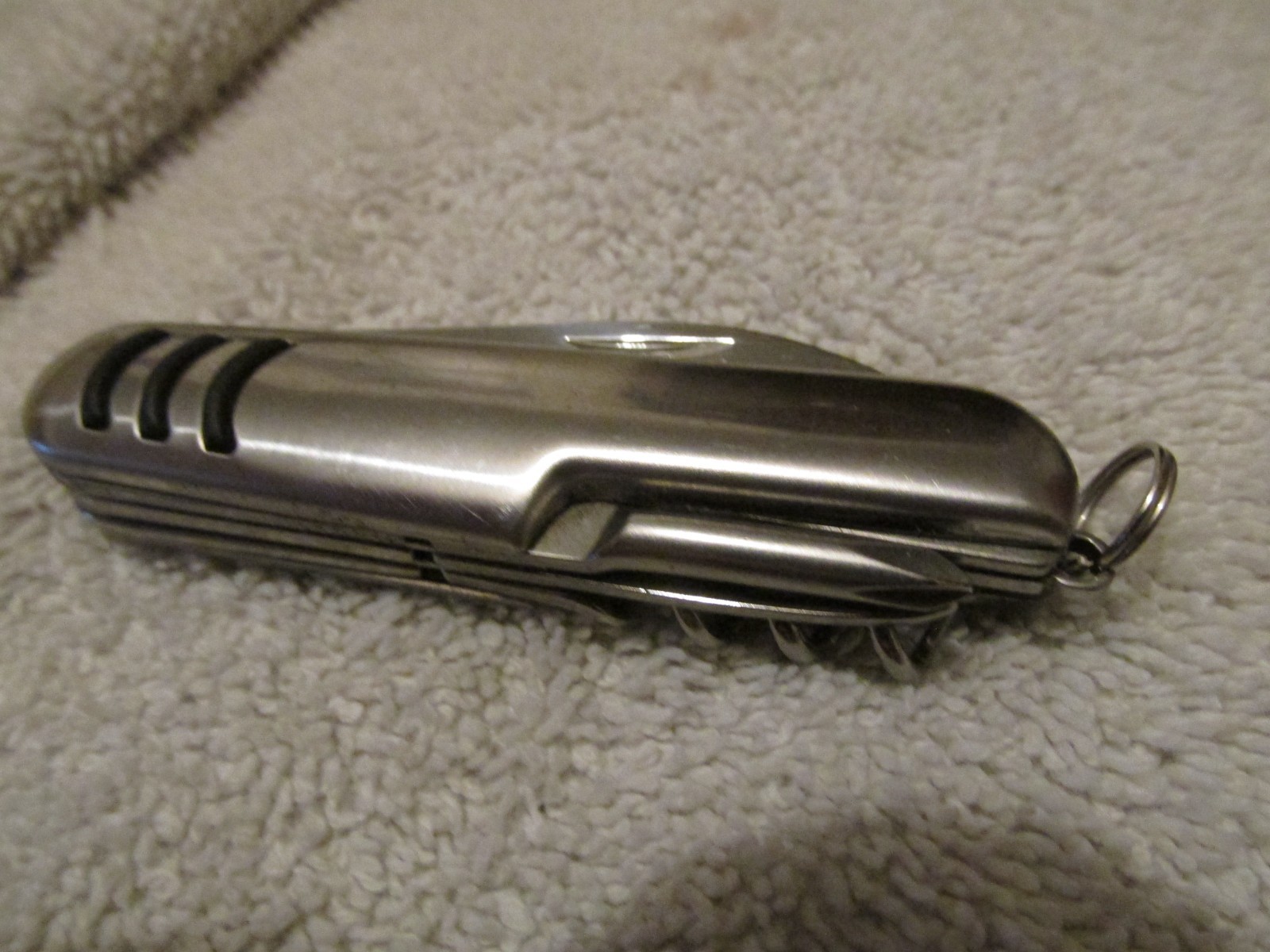 Vintage Myron Multi Tool Utility Pocket Knife 7 Tool Silver / chrome