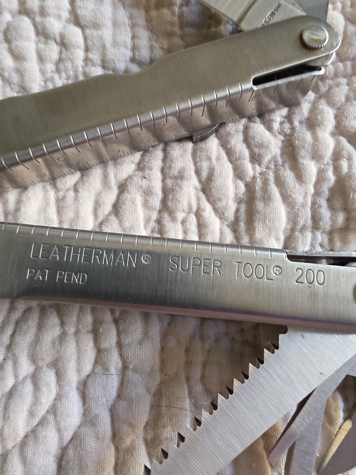 Leatherman Supertool 200 w/Leather Sheath Discontinue Retired Great condition