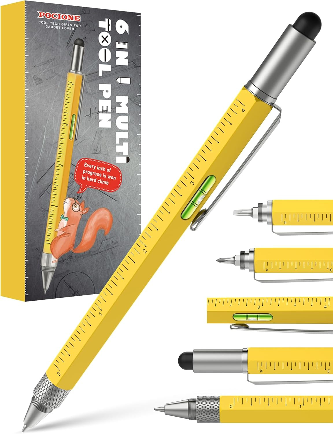 Stocking Stuffers for Men Multitool Pen – Mens Gifts for Christmas Unique White
