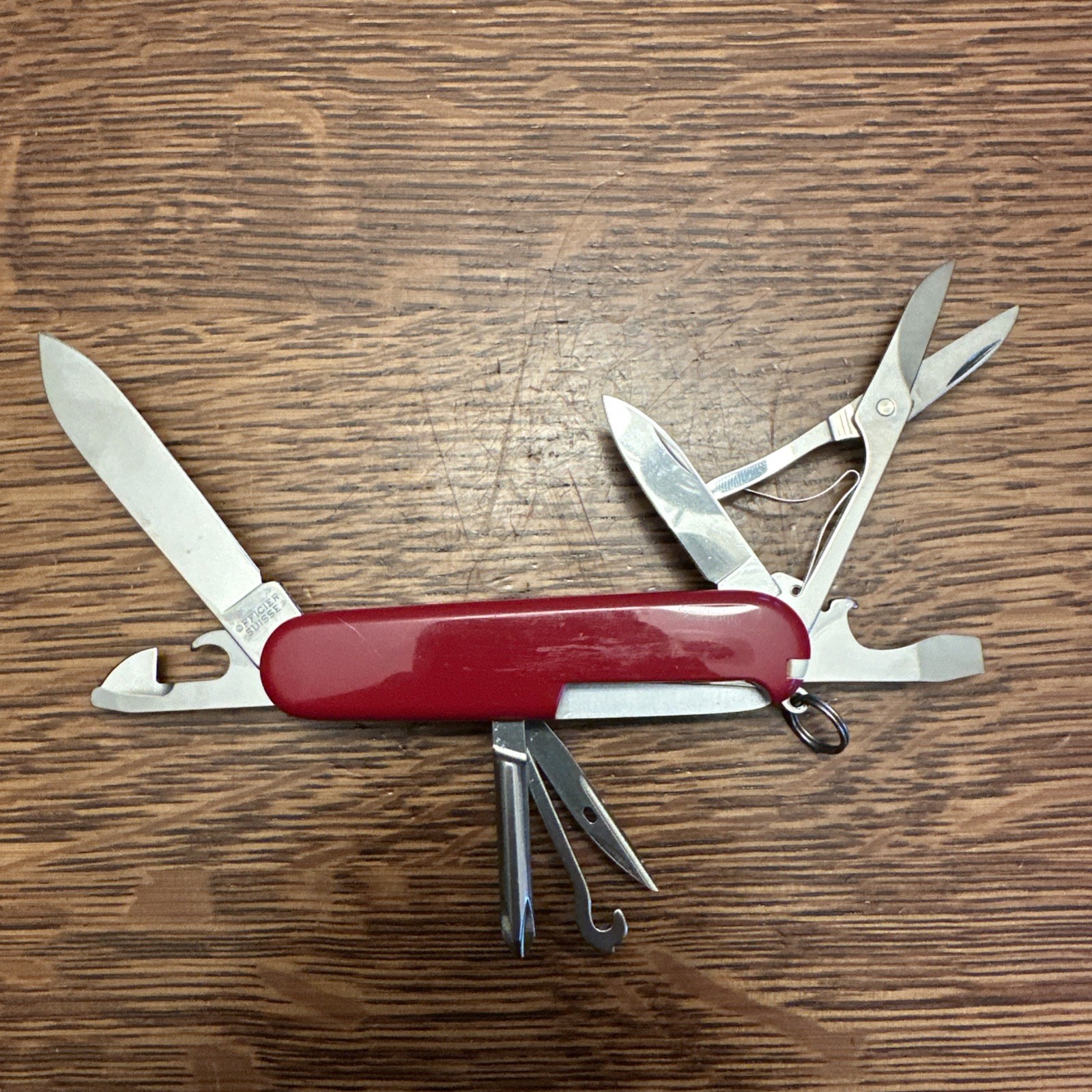 Swiss Army Original Knife Red SUPER TINKER Victorinox 8 Tools