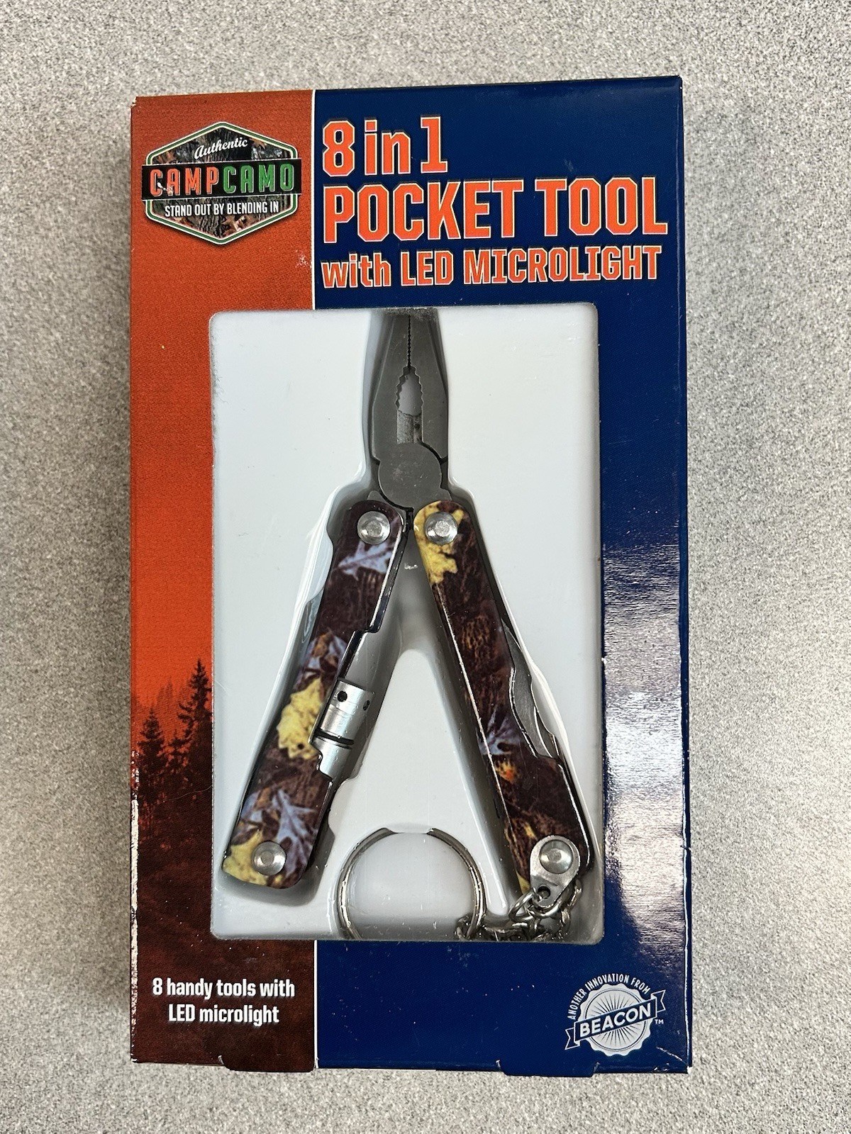 8-in-1 Multi-tool Multi Function Pliers-Folding Pocket Tool With LED light