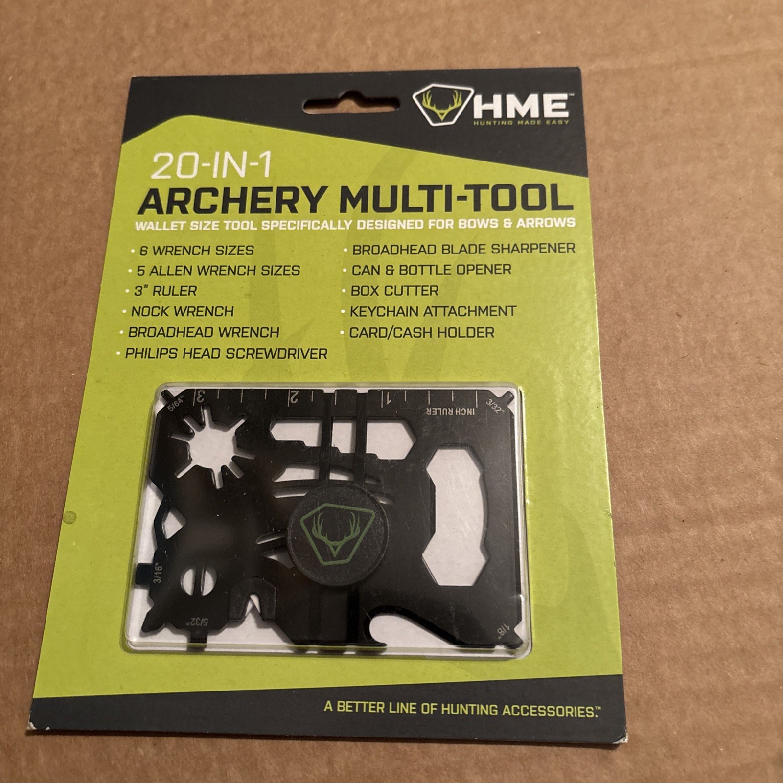 HME HME-WMT 20 In 1 Archery Multi-Tool Archery Broadhead Tool Hunting Crossbow