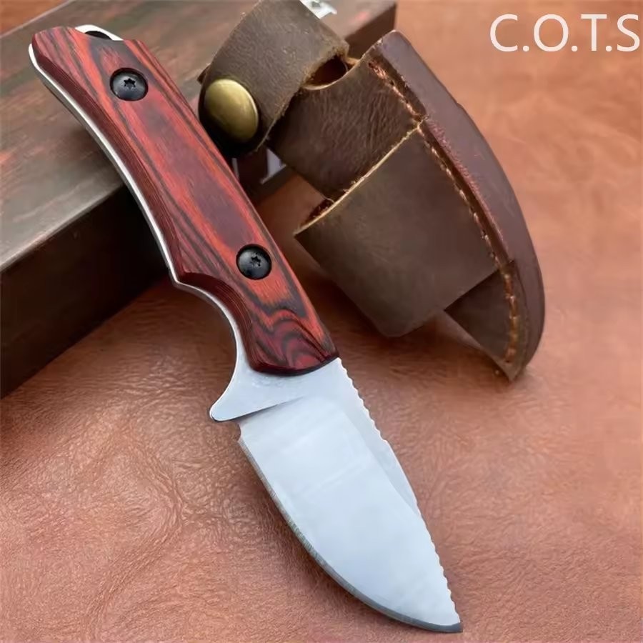 Wood Handle Hunting Camping Survival EDC Multi Tool Outdoor Equipment With Sheat