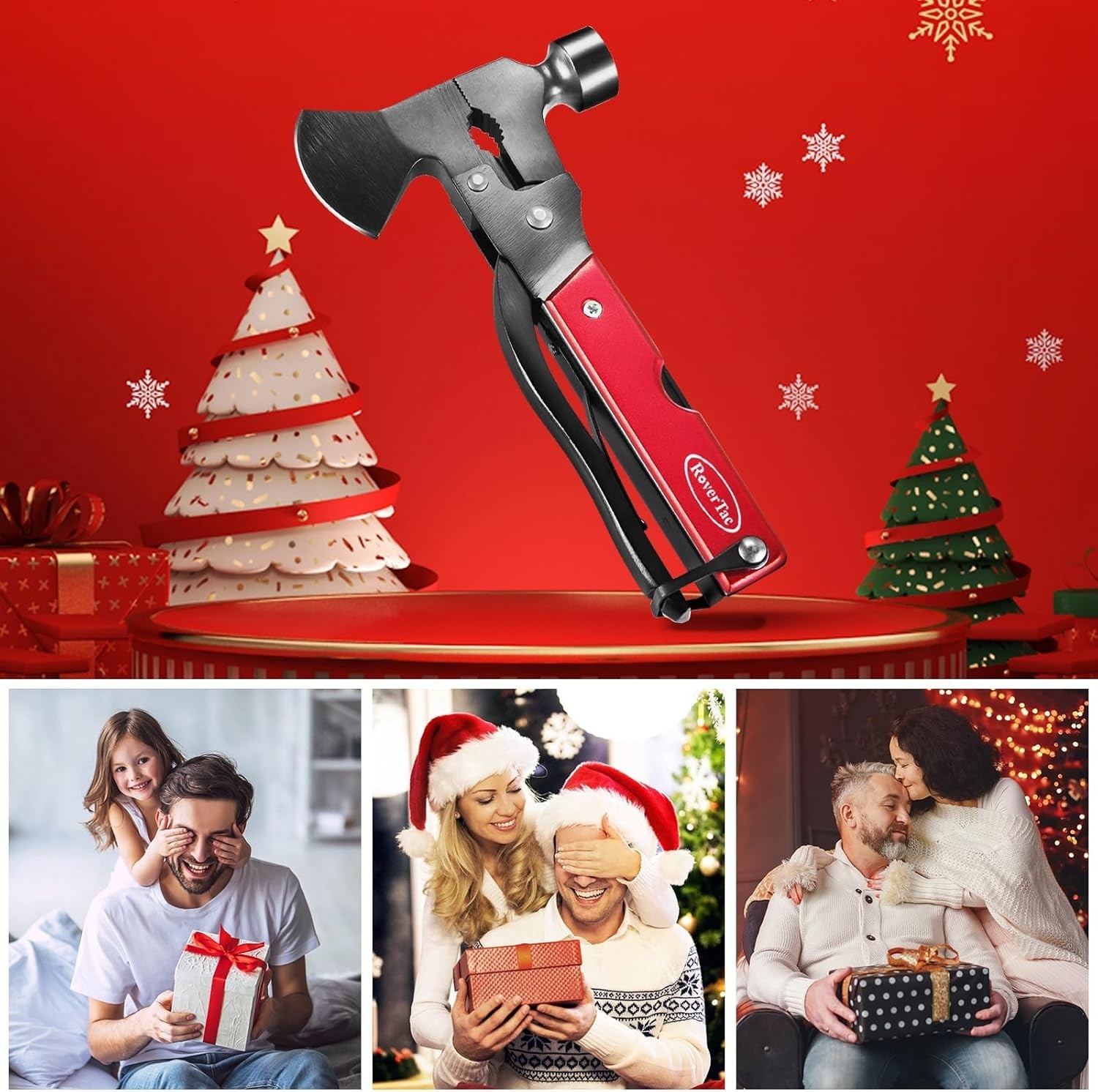 Ultimate 14-in-1 Multitool Axe with Sheath – Perfect Outdoor Gift for Men