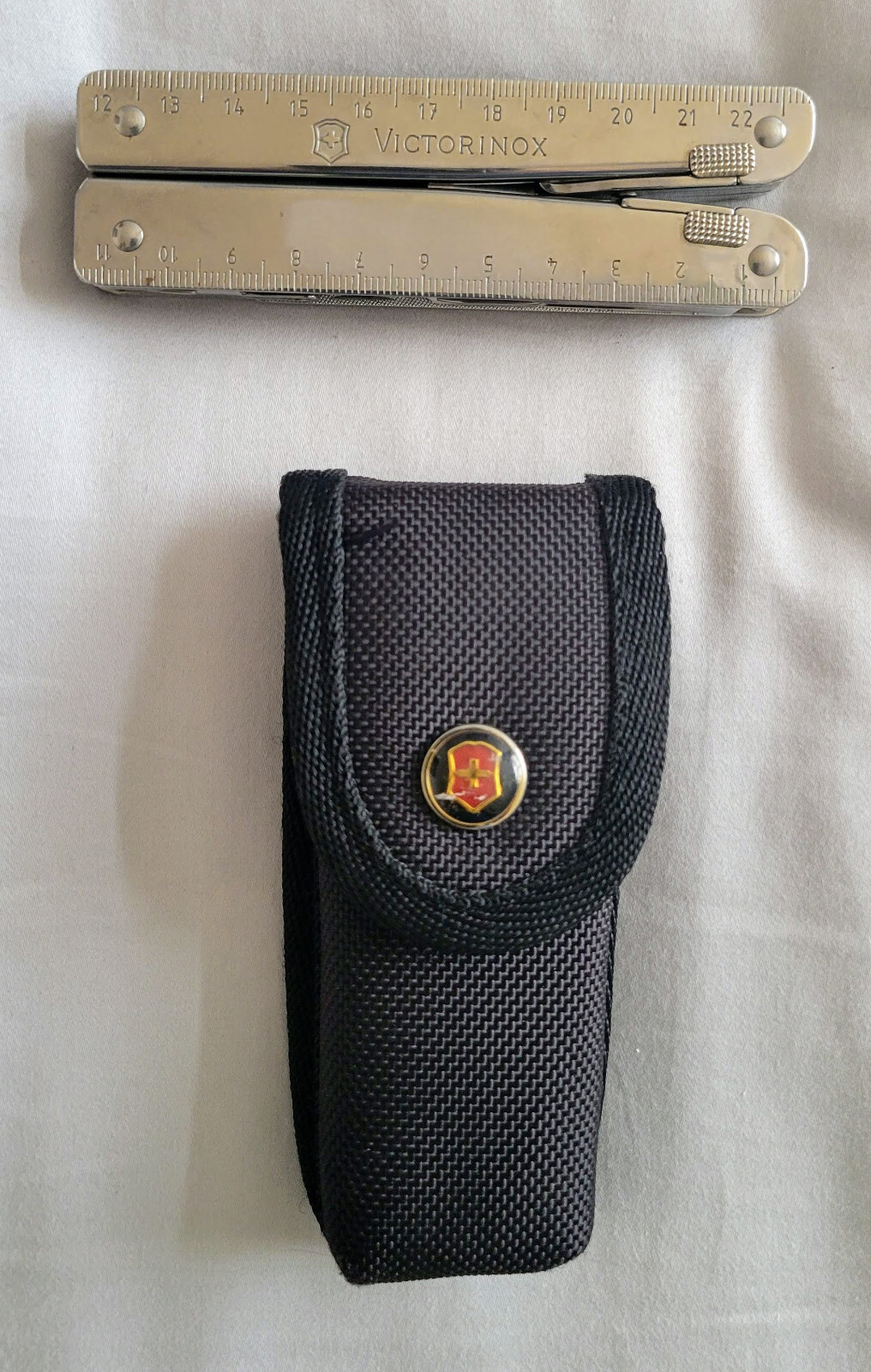 Vtg Victorinox SwissTool Pat Pend Swiss Army Knife Multi Tool Plier with Sheath