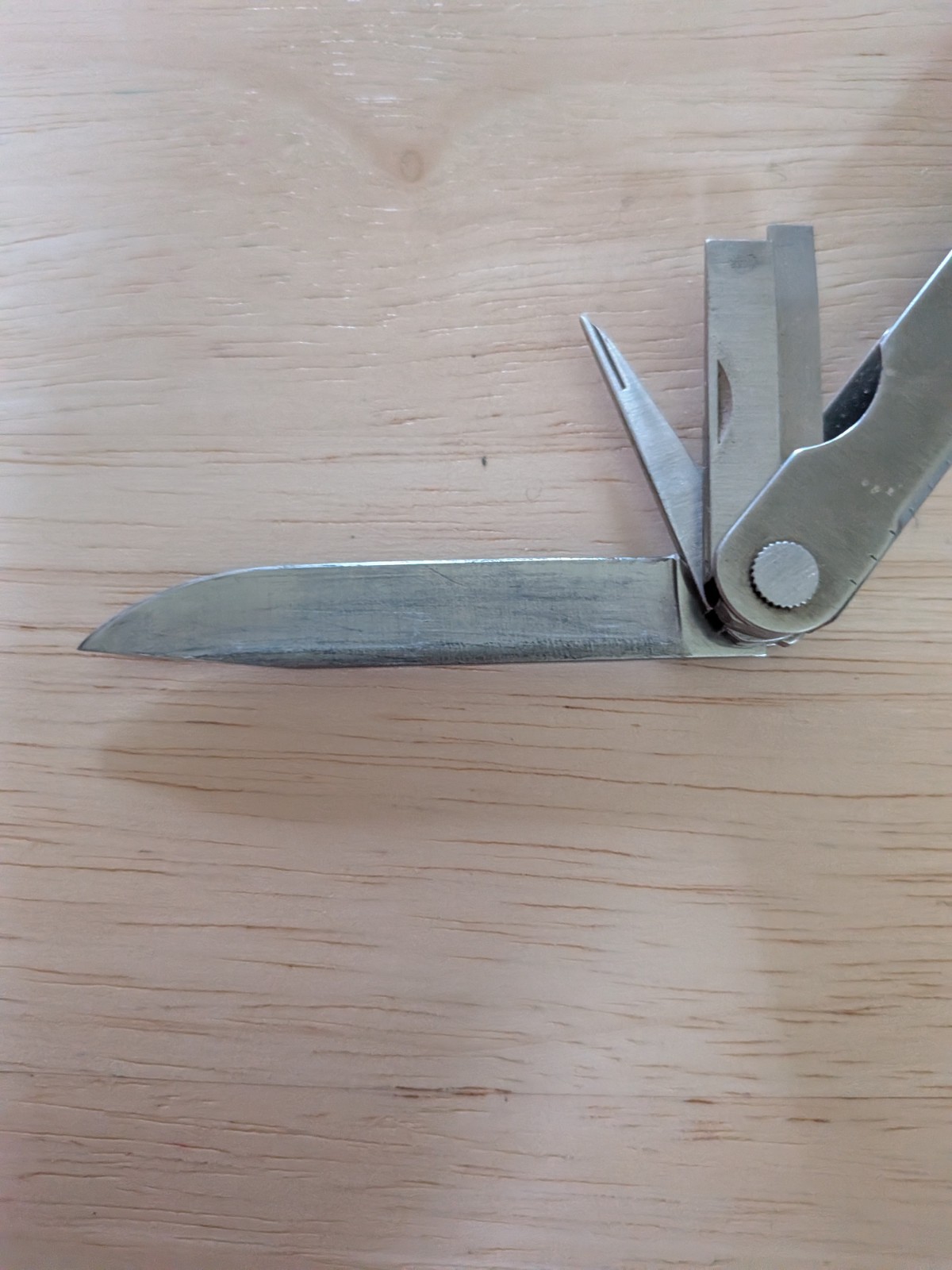 Vintage Leatherman Multi-Tool With Leather Case Made In USA-Grey 1997