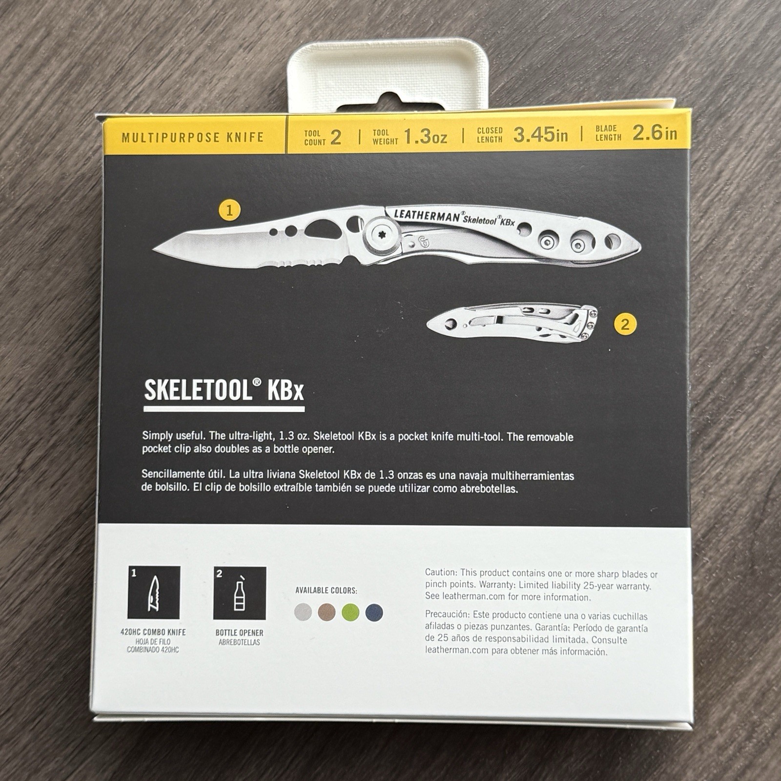 Leatherman KBX Coyote Tan / Black. Factory SEALED Rare w/Display Window