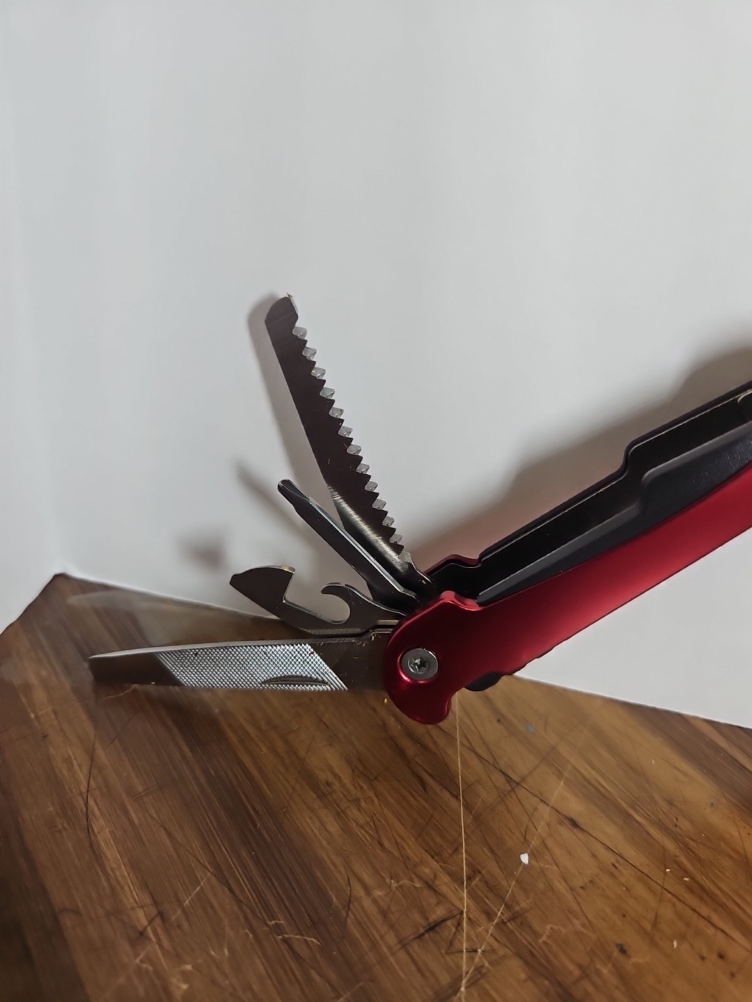SHEFFIELD 1 Pc. Precision Multi Tool w/Belt Pouch ~ Red Handle