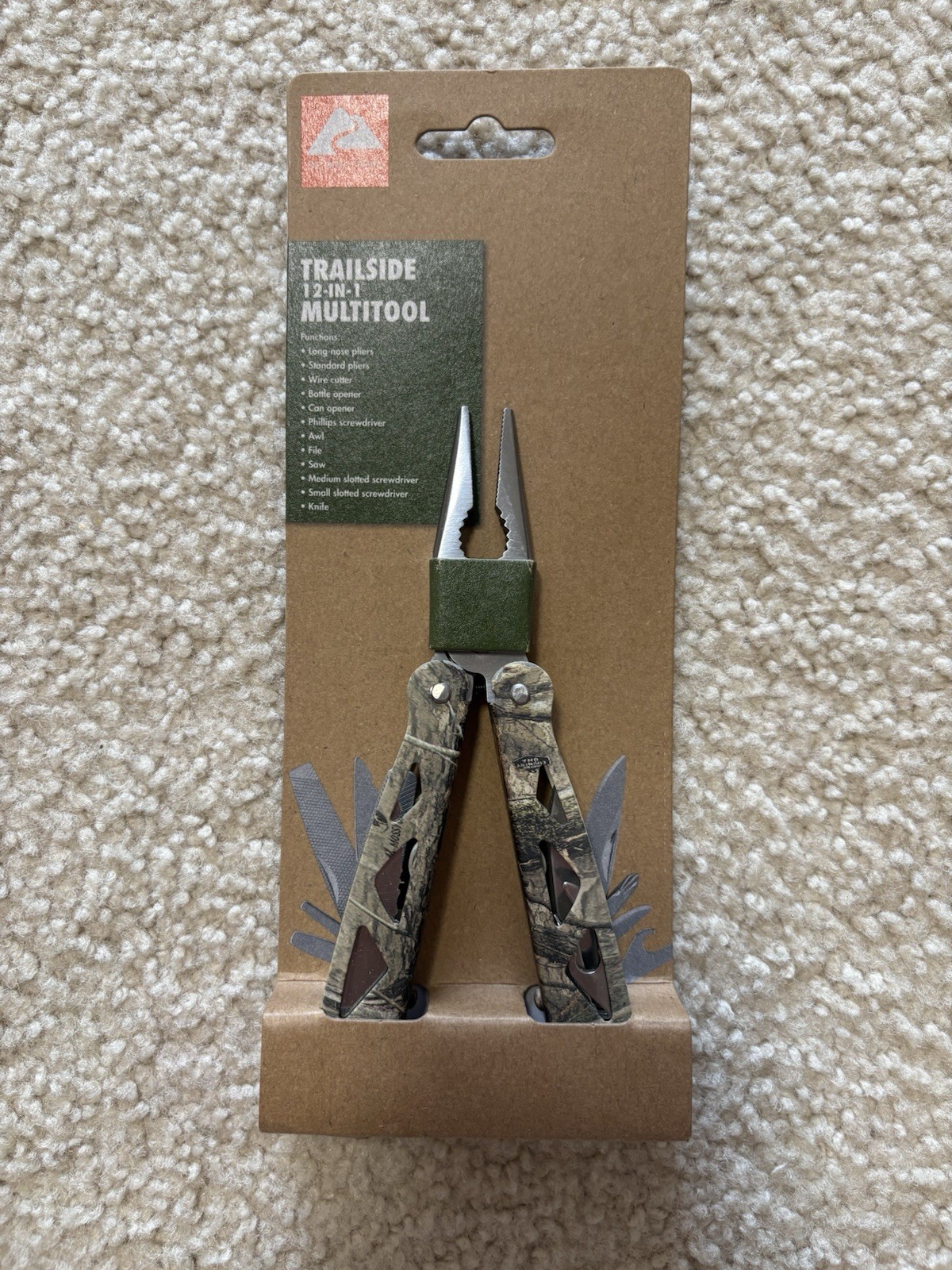 Ozark Trail Trailside 12-in-1 Multitool Camo Color (New)
