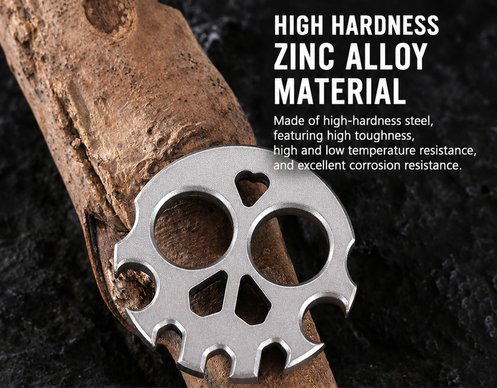 Skull-Shaped Car Window Breaker Hammer — Mini Portable Household Bottle Opener