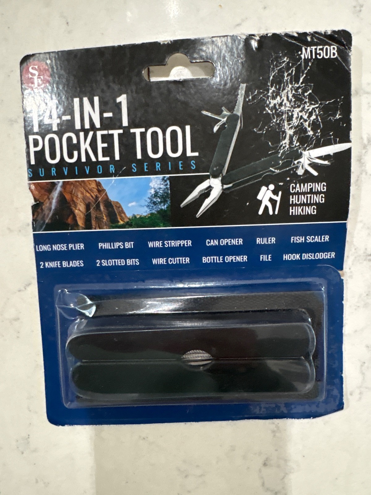 SE MT50B 14-in-1 multi-functional pocket tool Survivor series-New stainless stee