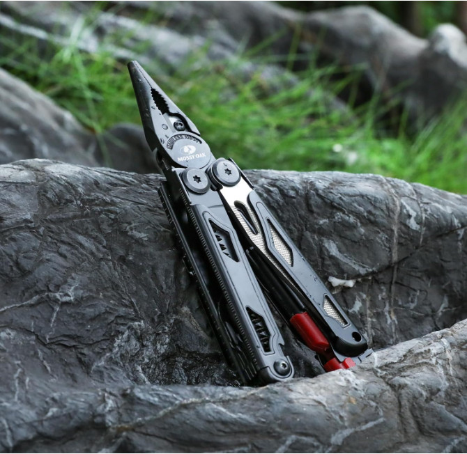 Cuchillo Herramienta Multiuso Navaja Pinza Destornillador Alicate Bolsillo 19En1