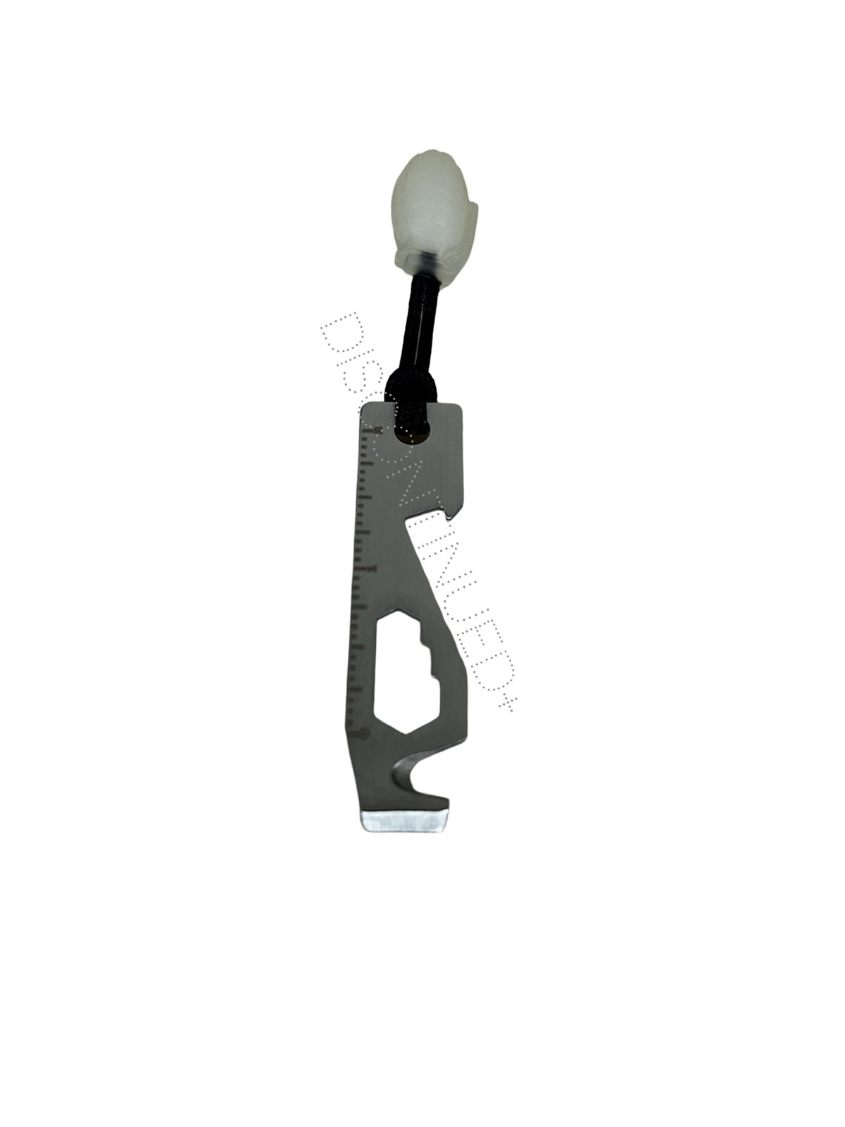 Compact 10-In-1 Stainless Steel Multi-Tool with Glow Grenade Design Zipper Rope