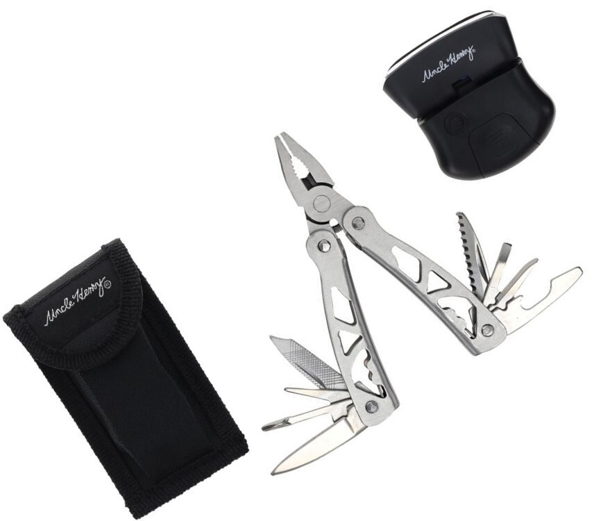 Schrade Multi Tool With Hat Clip Light Ten Stainless Tools Nylon Belt Sheath