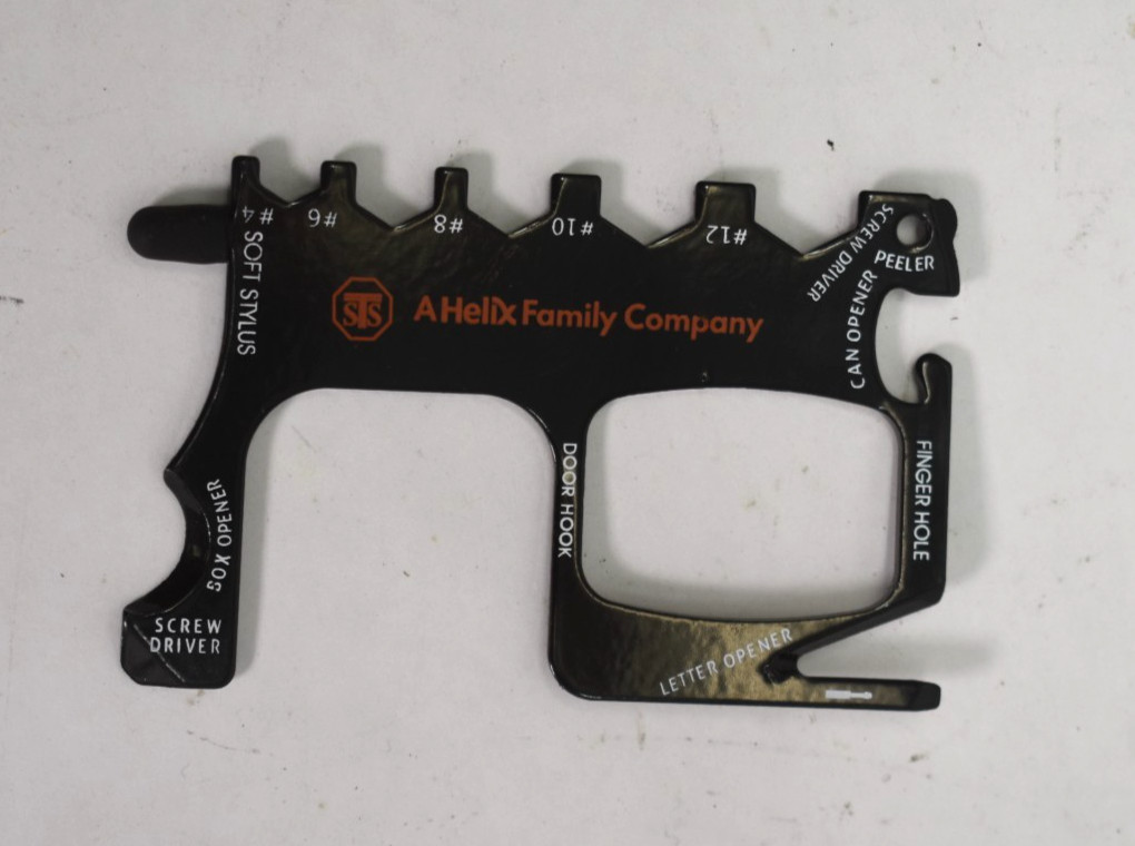 Helix Family Company Multi Tool Credit Card Wallet 13 in 1 Black Lot of 10