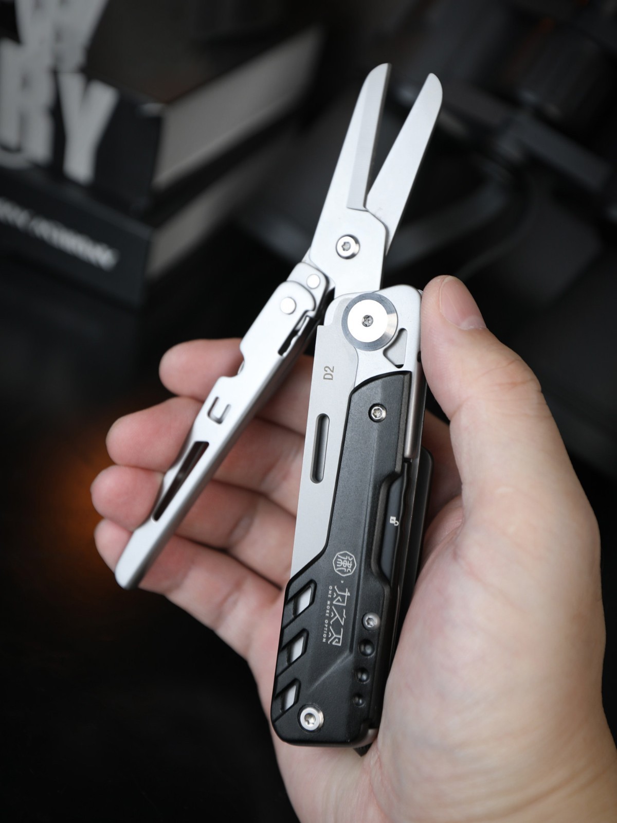 Folding Scissors Multitool EDC Pocket Utility Tool Stainless Steel Camping Tool