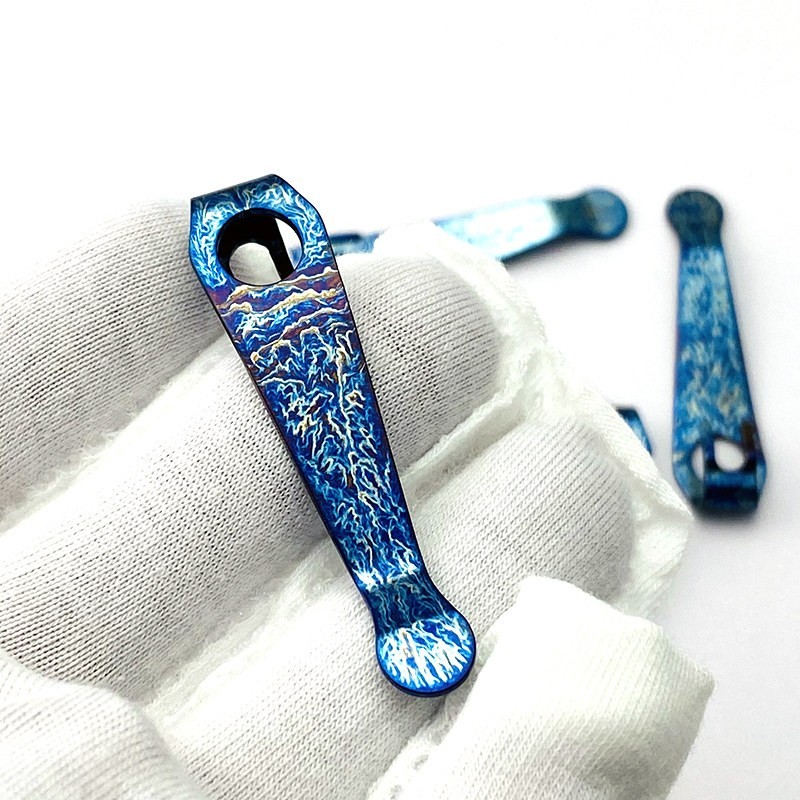 Titanium Deep Carry Pocket Clip for Spyderco Para 3 Lightweight Knife