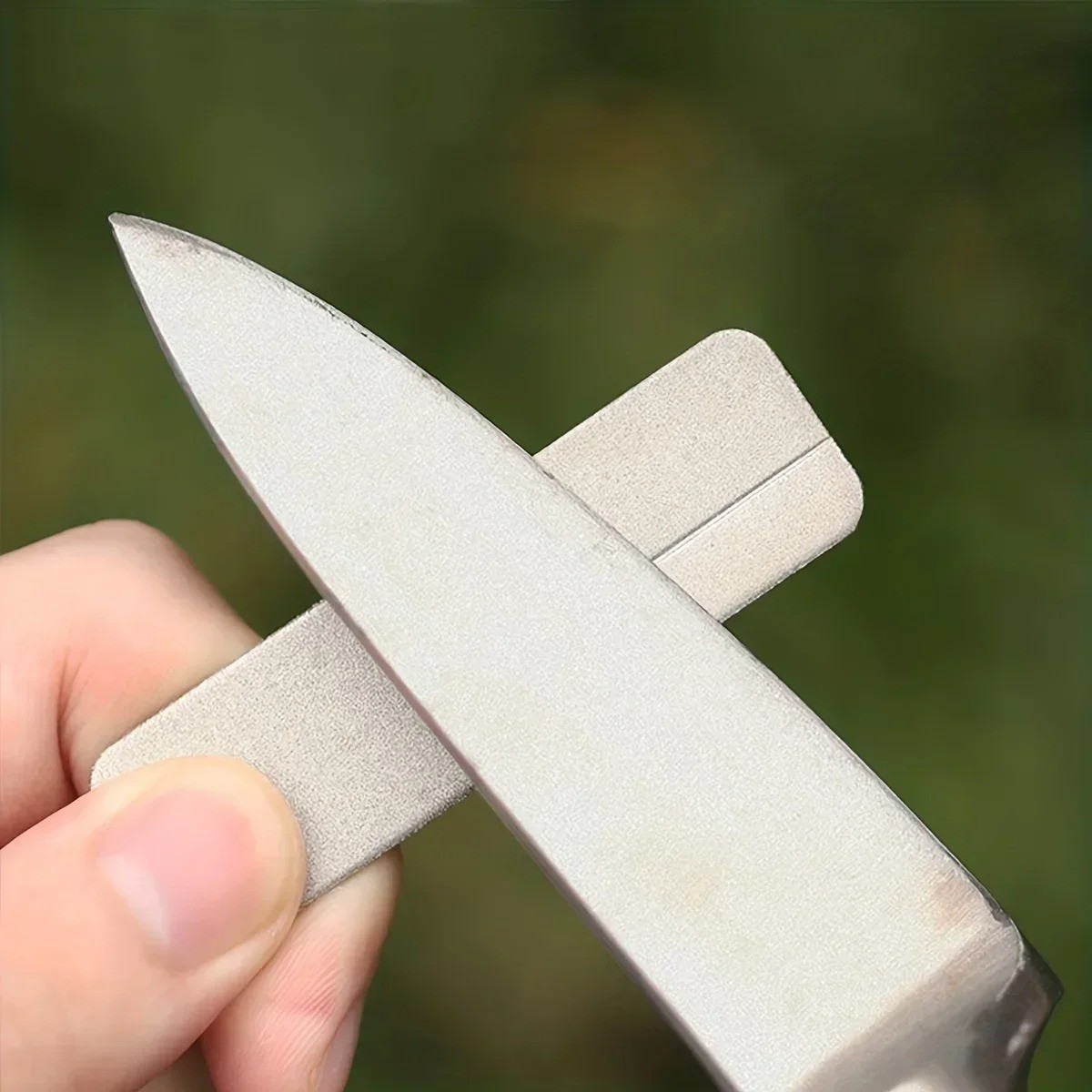 Portable Diamond Pocket Sharpener Keychain Outdoor Camping Tool Mini Emery File