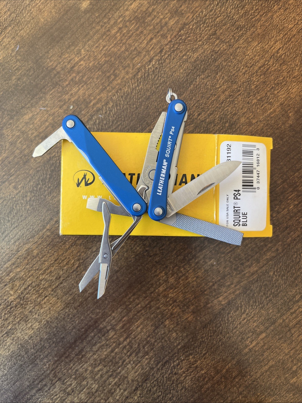 New in Box – Leatherman SQUIRT PS4 Multi-Tool With Pliers Scissors Knife BLUE!
