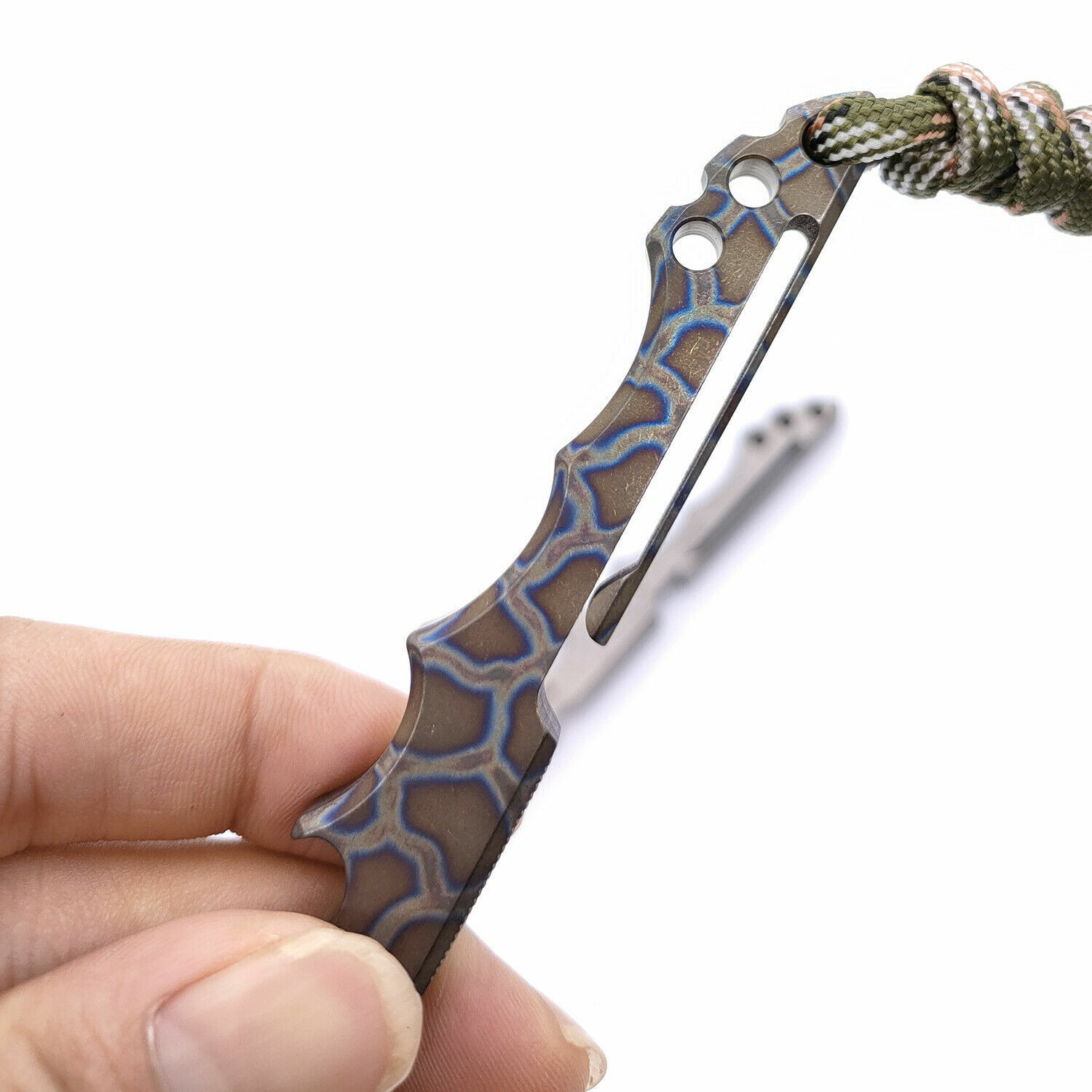 Solid Titanium Tactical Survival EDC Multi Pocket Tool Pry Bar Crowbar Opener