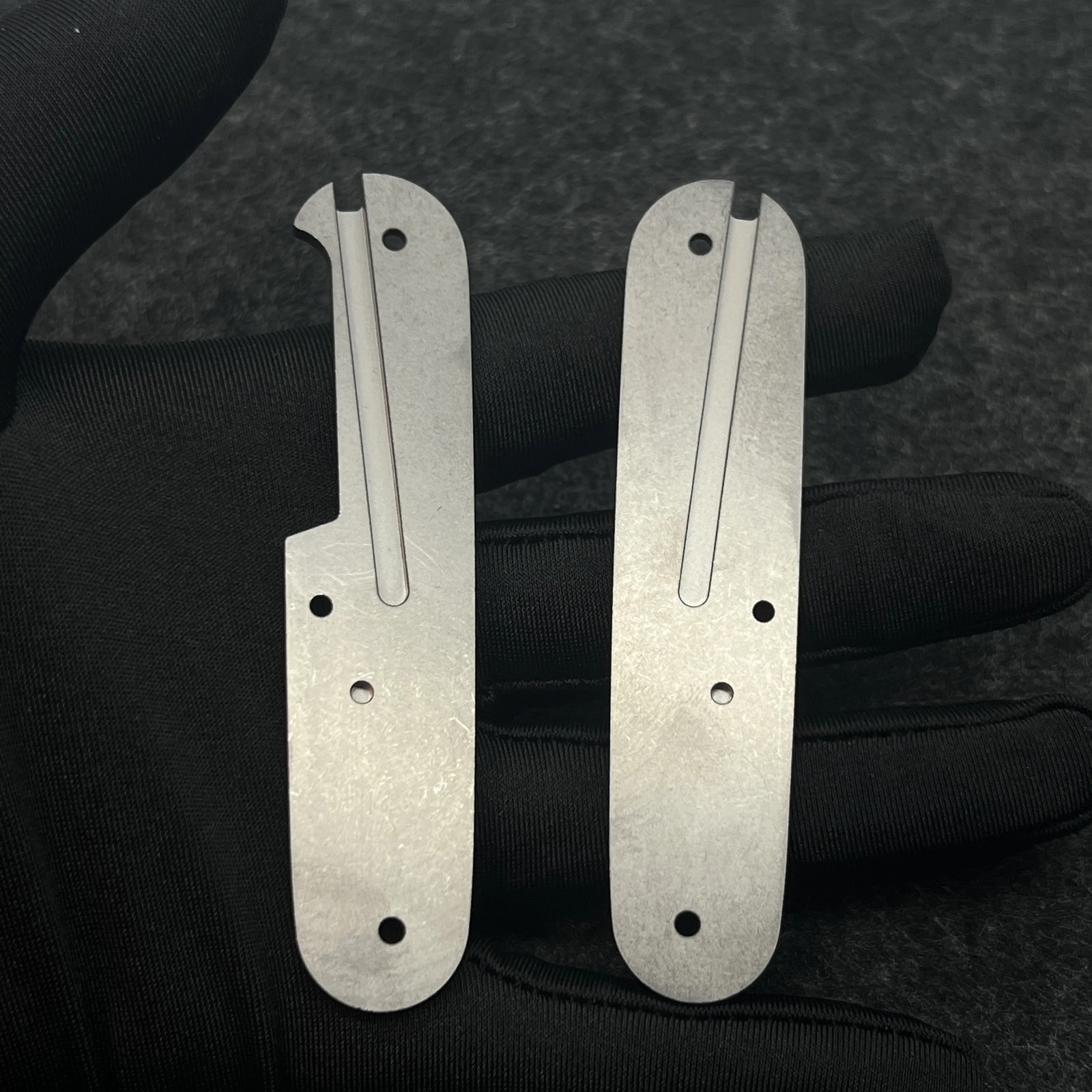 1 set 3 Layers Titanium Handle Grip Scales with Corkscrew For 91mm Victorinox