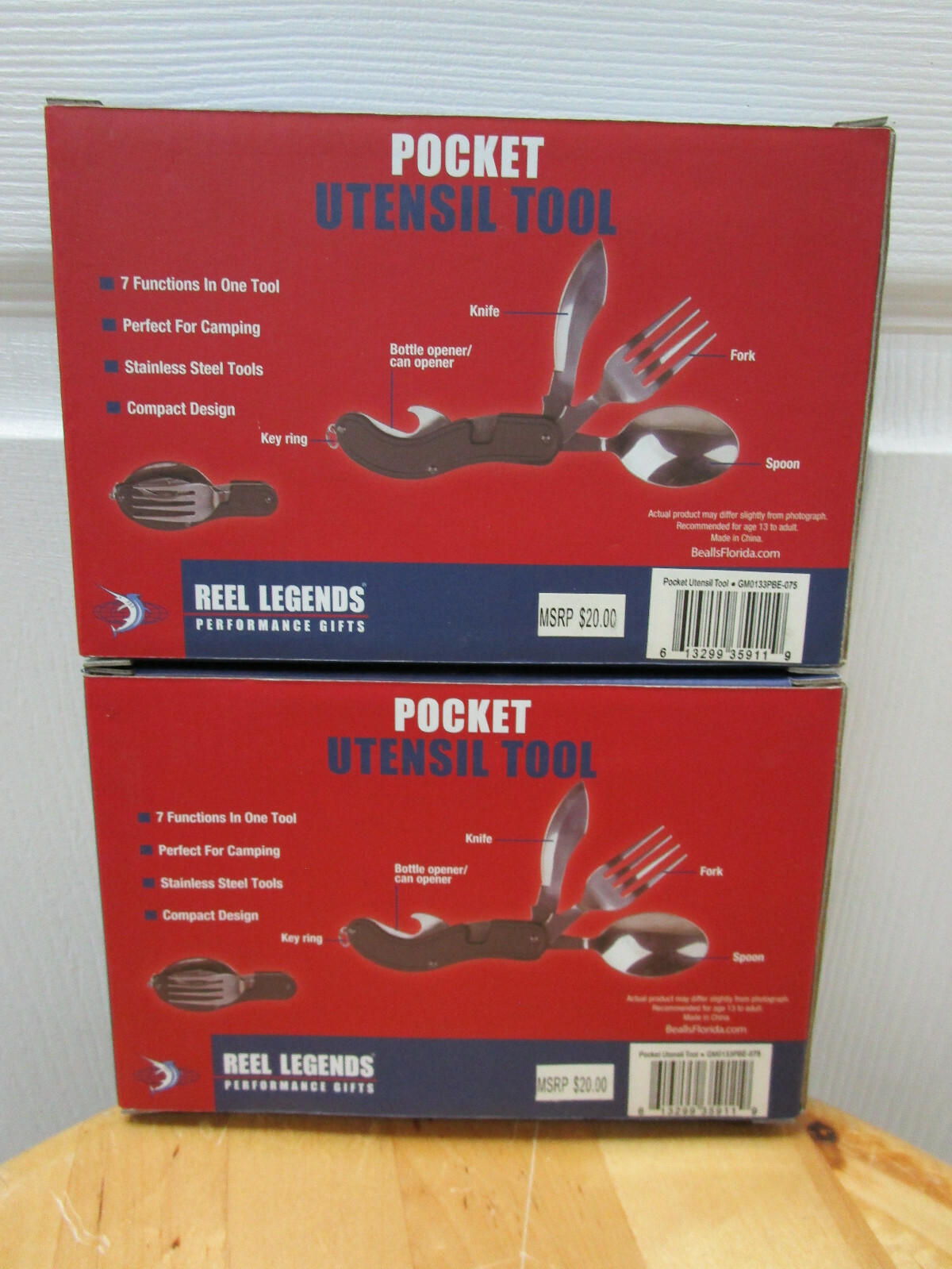 2 x Reel Legends Pocket Utensil Tool, 3 Blade-Black (GMP0133PBE-075)