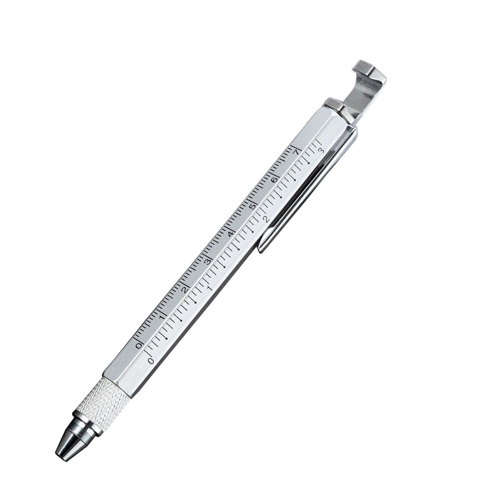 Multi-Function Pen w/ Screwdriver, Ruler, Phone Holder, Stylus ， Bottle Opener