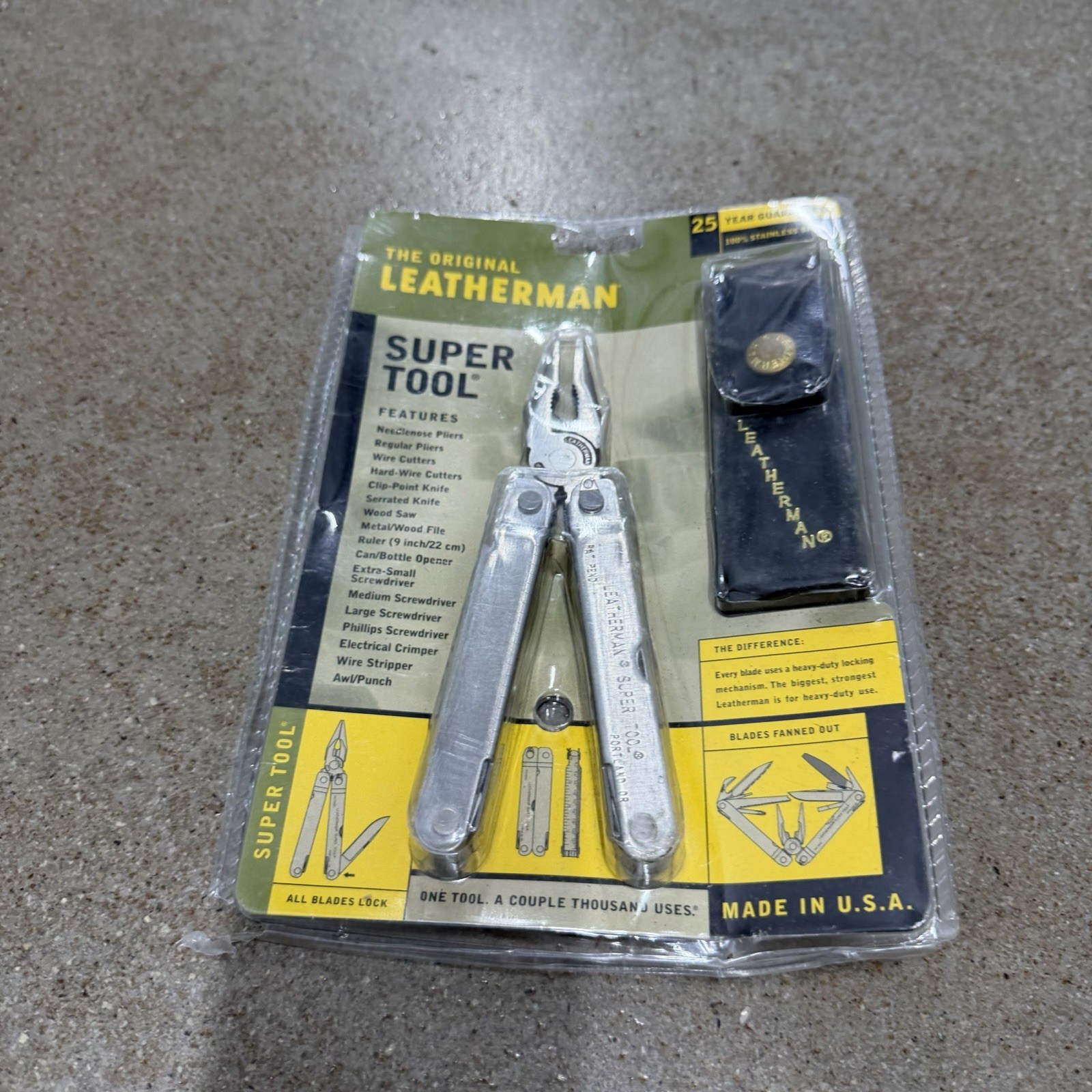 Collectible ‘00 Leatherman Original Super Tool Multitool Sheath Sealed