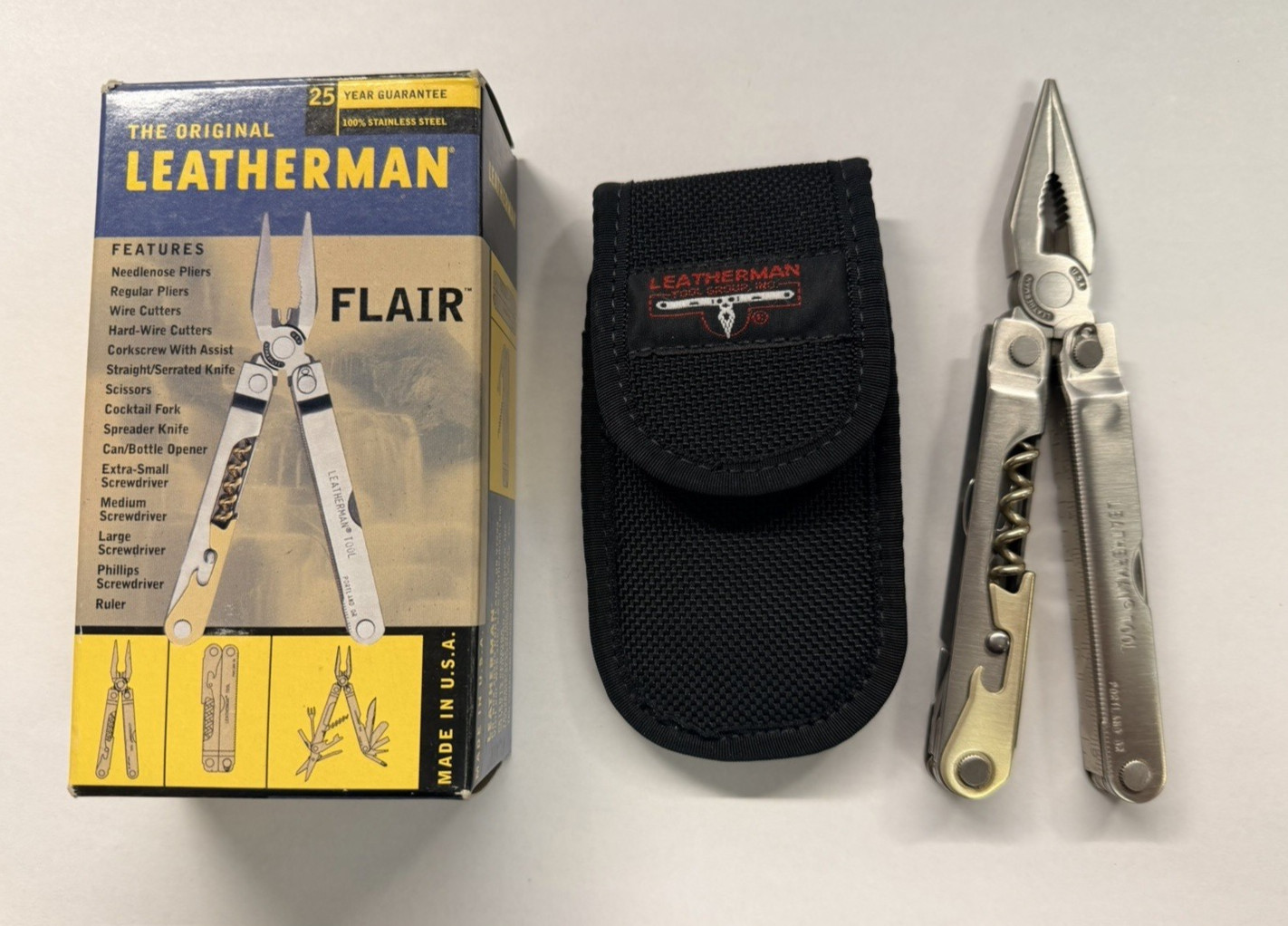 Leatherman Flair Multi-Tool Nylon Sheath USA