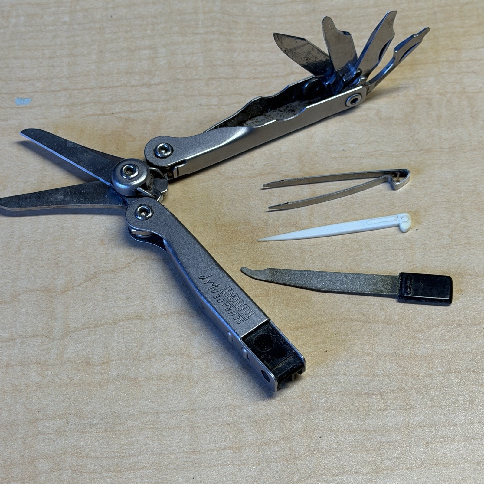 Schrade Tough Chip Compact Multi-Tool USA ST2 Vintage Complete