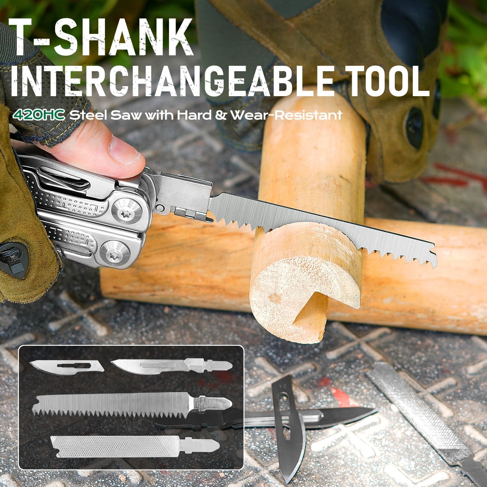 Multitool Pliers with Tungsten Wire Cutters, Wood Saw & Scissors – EDC Gear for