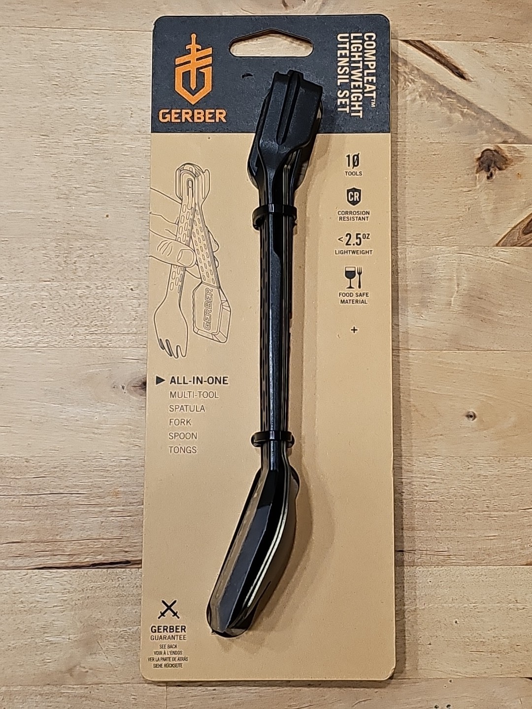 Gerber Compleat Light Weight Utensil Set Fork Spoon Spatula Multi Tool 2.5 OZ
