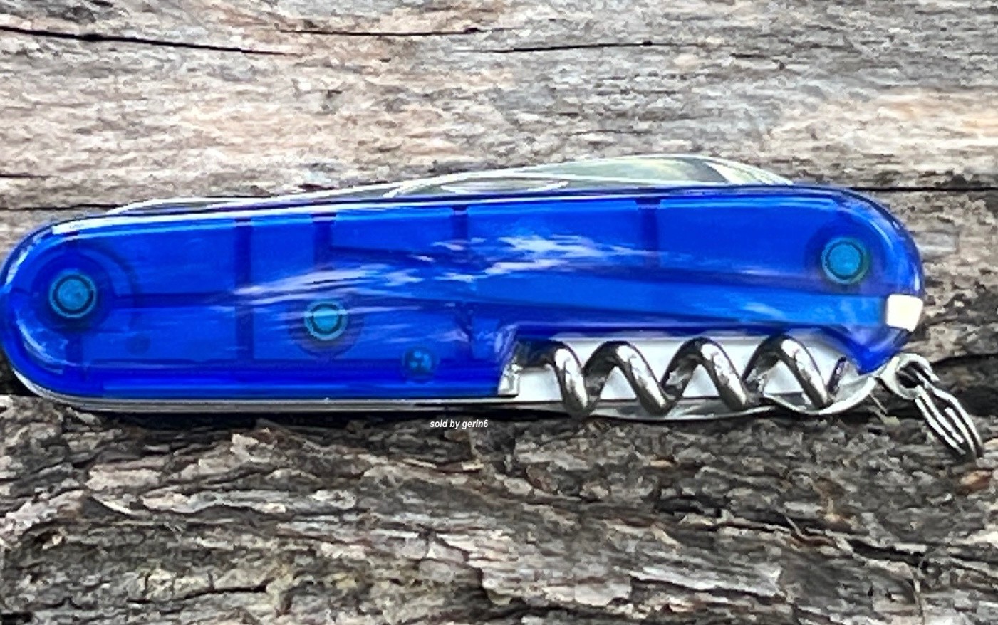 Swiss Army Knife, Blue Transparent Climber, Victorinox 1.3703.T2, New In Box