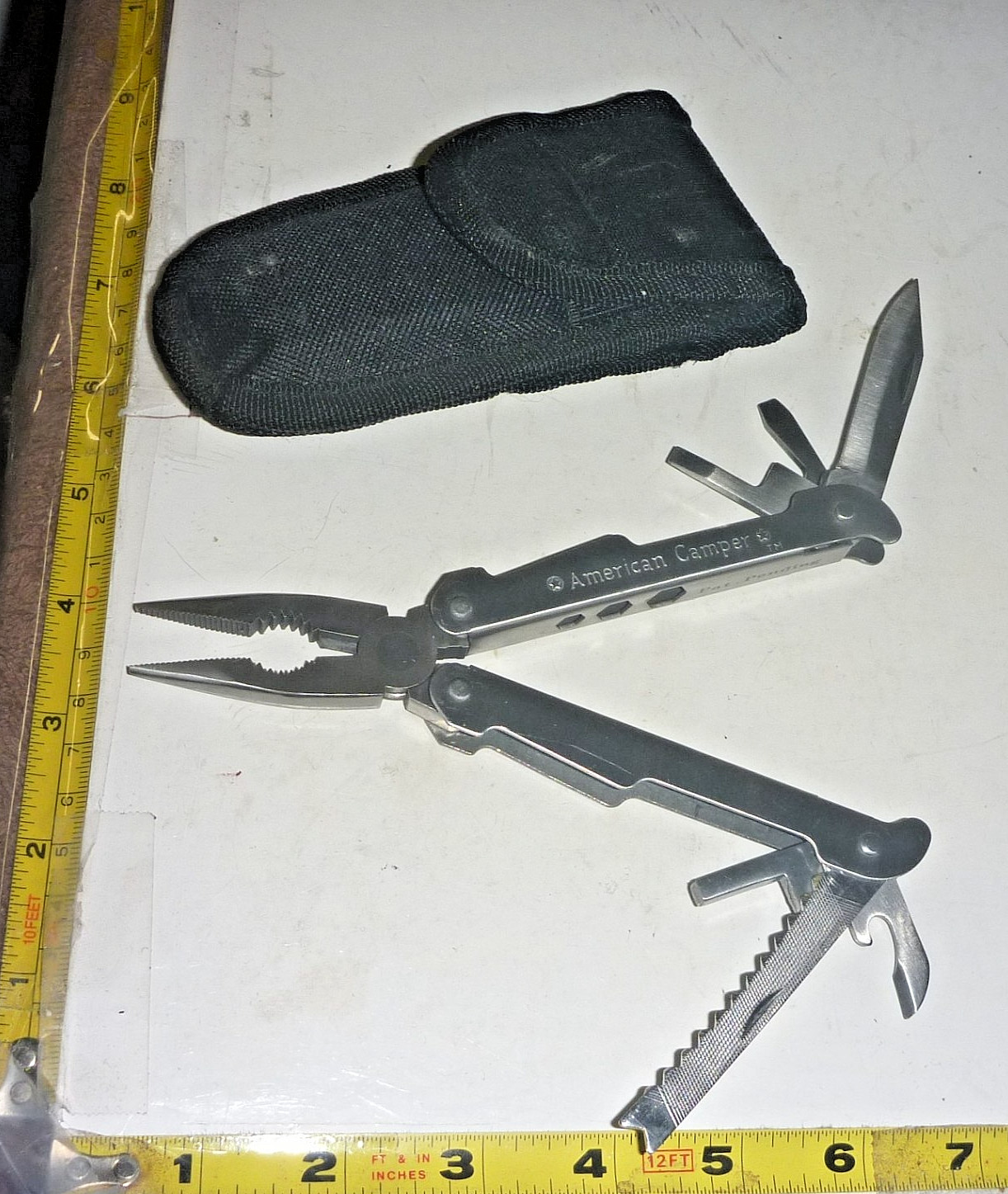 NWoT American Camper Folding Multi Camping Tool in Belt Case