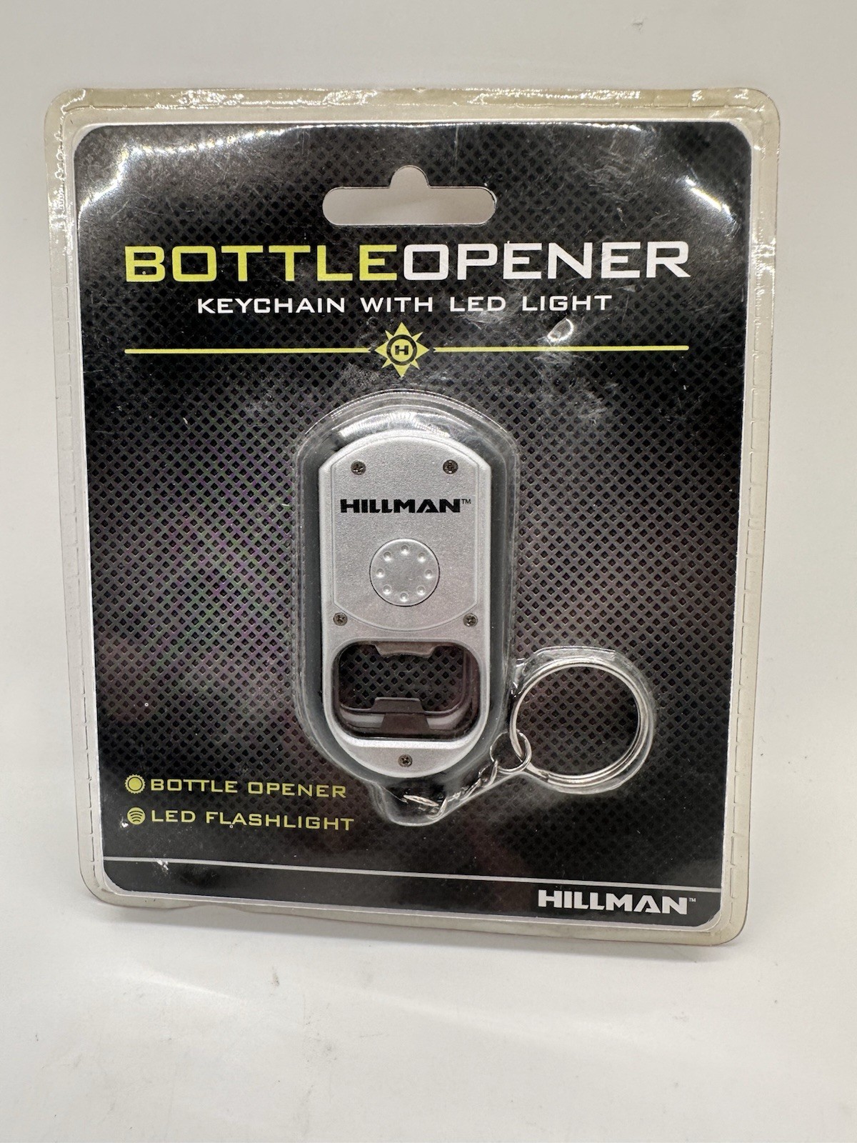Hillman Bottle Opener Keychain with LED Flashlight Multi-Tool New Sealed