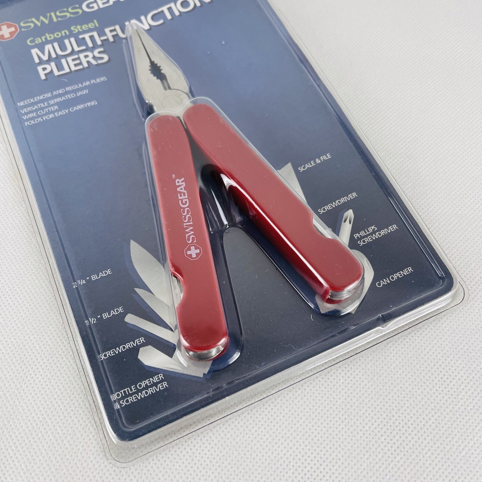 Swiss Gear, Carbon Steel Multi-Function Pliers New In Package