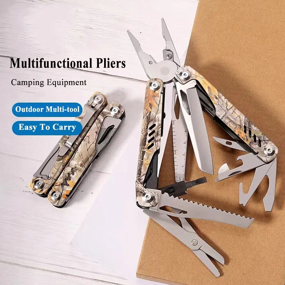 Multitool Folding Knife Multi functional Pocket Pliers Outdoor Portable Camping