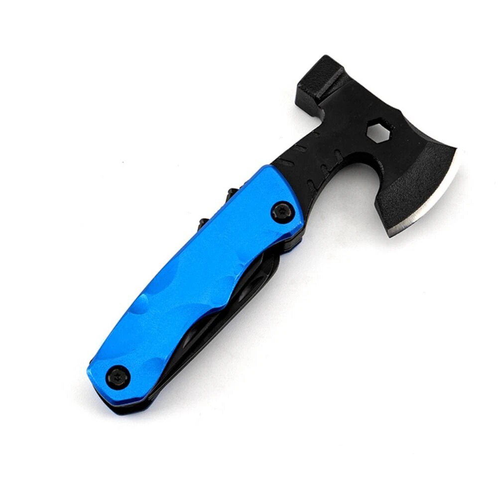 Best Multi Function Purpose Axe Hatchet Hammer Knife Tool Camping Survival Steel