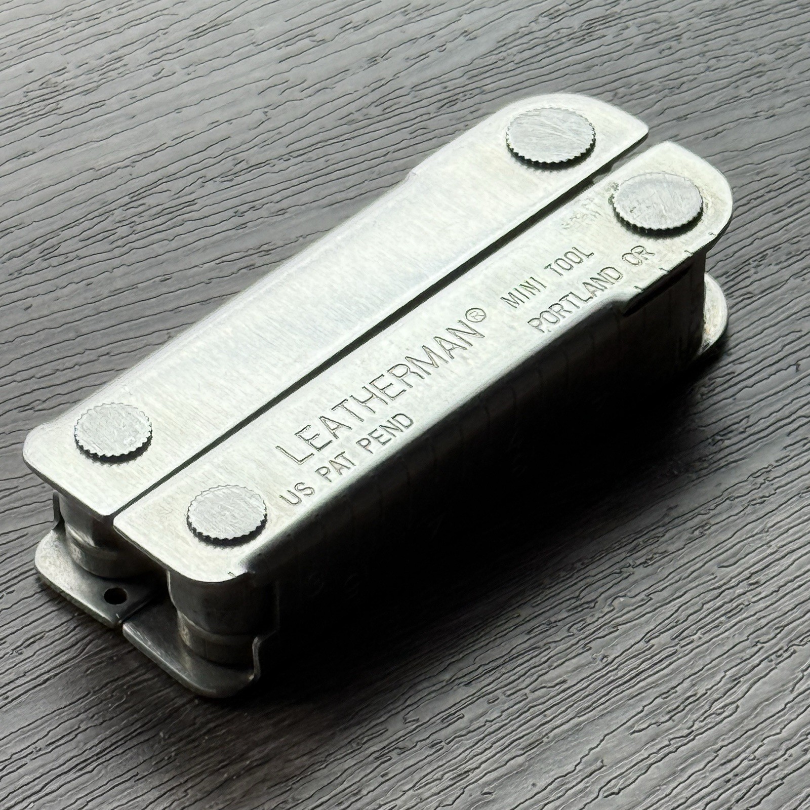 Leatherman MINI TOOL multitool. Variant w/US PAT PEND on Both Sides