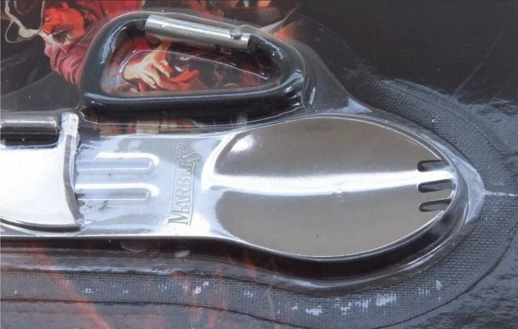 Marbles Campers Best Multi-Tools w/Spork Can Opener And Bottle w/Carabiner Clip
