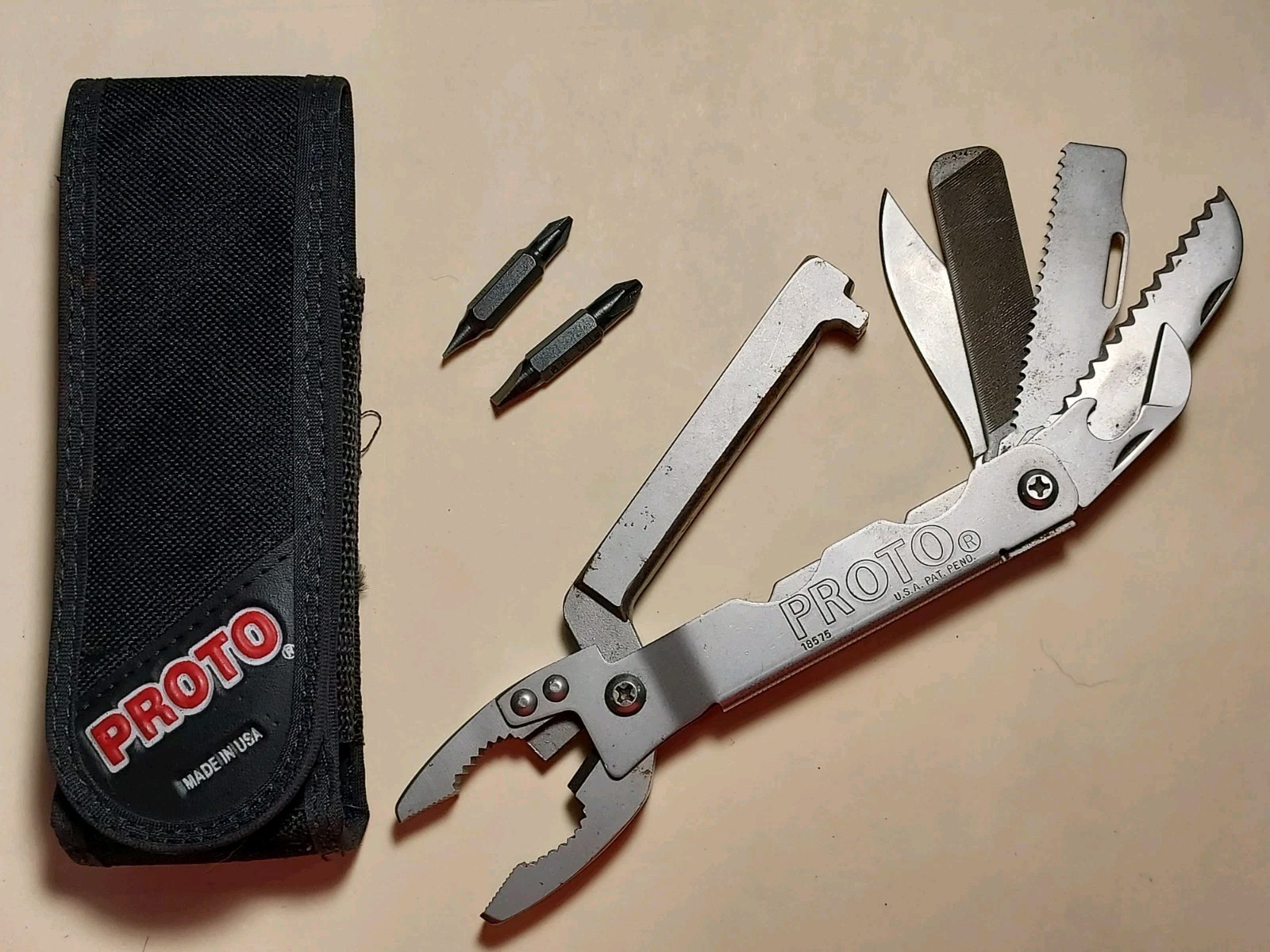 Proto USA Multi Tool #18575 Pliers with Nylon Pouch