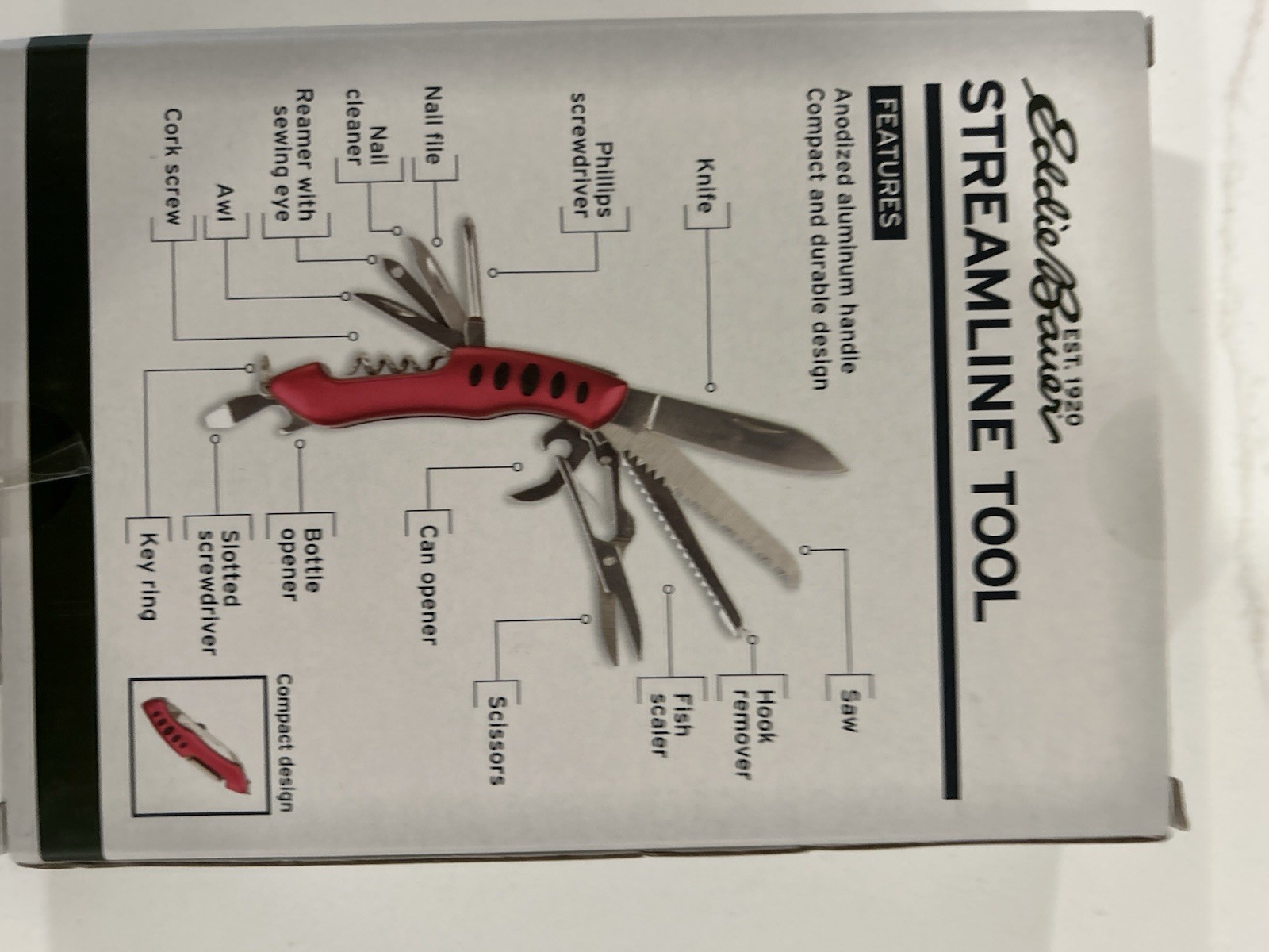 Eddie Bauer Streamline Tool 15 Functions In One Tool